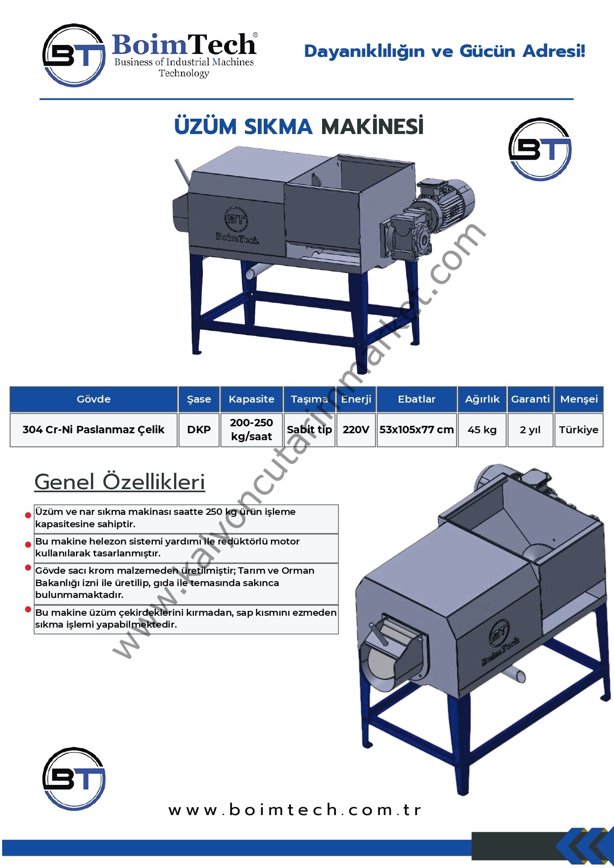 Üzüm Sıkma Makinesi
