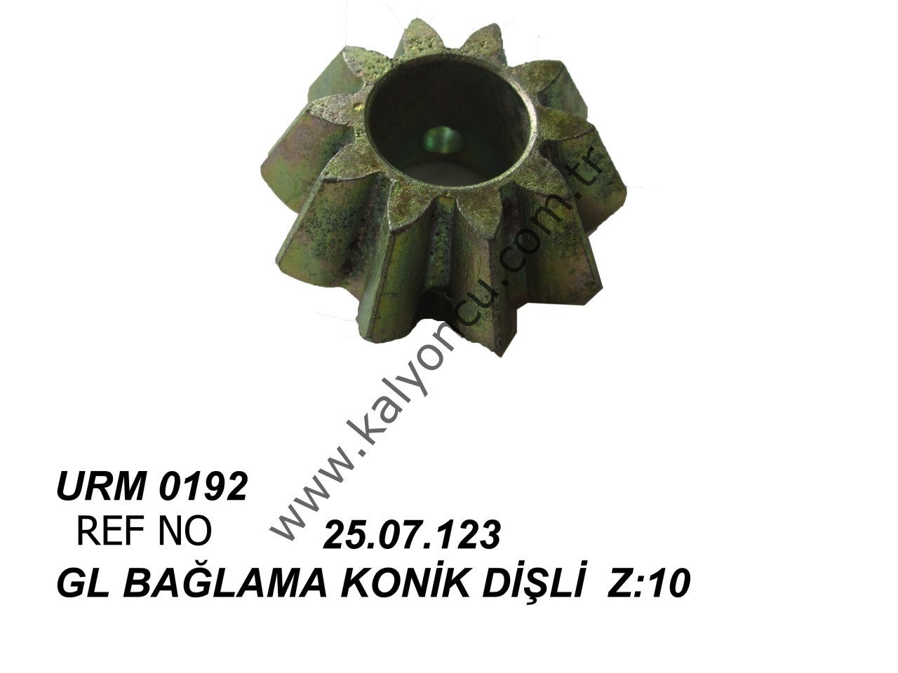 L Bağlama Konik Dişli Z:10 Ür.No:0192