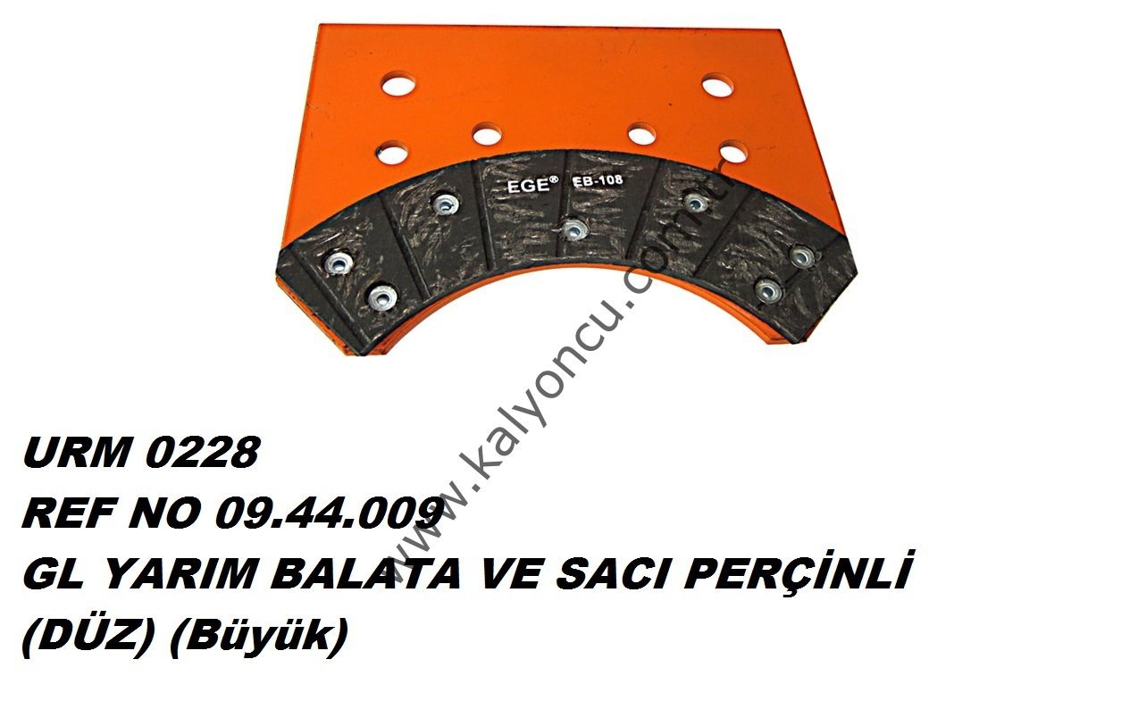L Yarım Balata ve Sacı Perçinli (düz) (büyük) Ür.No:0228