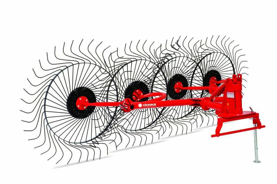 4'lü Flanşlı Ot Toplama Tırmığı GR-04