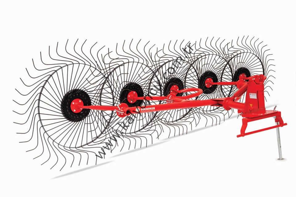 5'li Flanşlı Ot Toplama Tırmığı GR-05