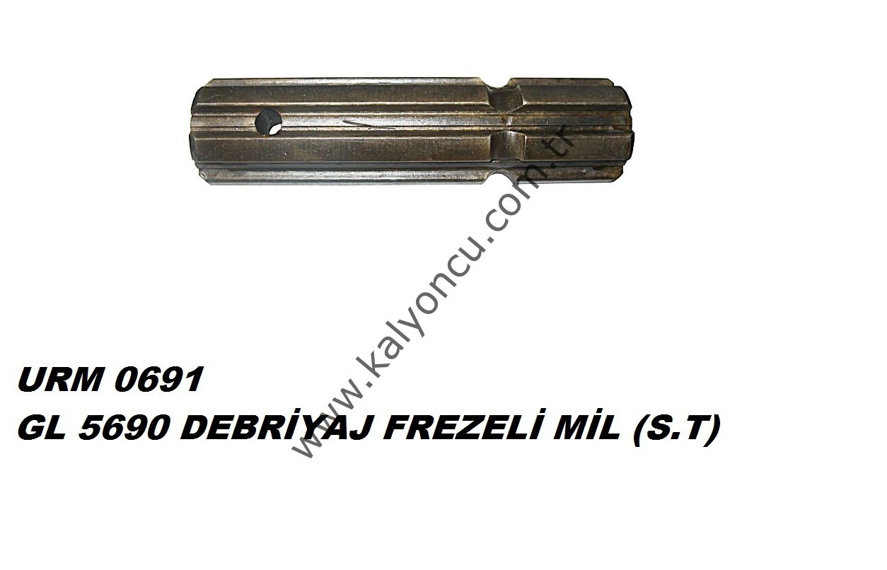 L 5690 Şaft Frezeli Mil (s.t.) Ür.No:0691