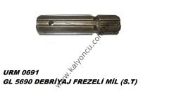 L 5690 Şaft Frezeli Mil (s.t.) Ür.No:0691