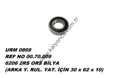 6206 2RS ORS BİLYA (ARKA YABA R. YATAĞI) 30x62x10 Ür.No:0869