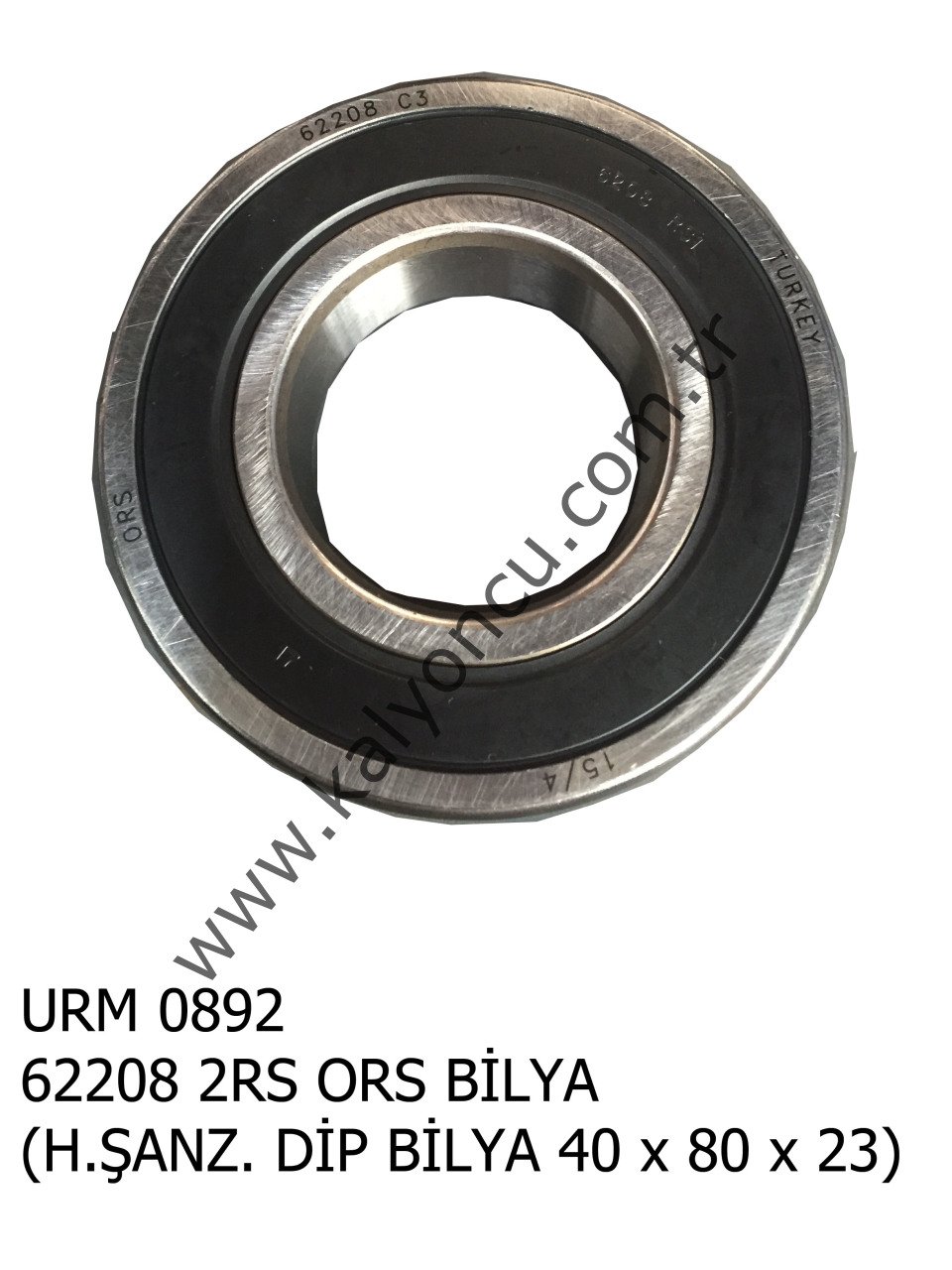 62208 2 RS ORS BİLYA (H.ŞANZ. DİP) 40x80x23 Ür.No:0892