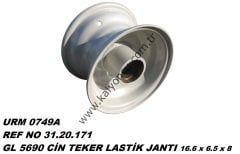L 5690 Cin Teker Lastik Jantı 16,5 X 6,5 X 8 Ür.No:0749A
