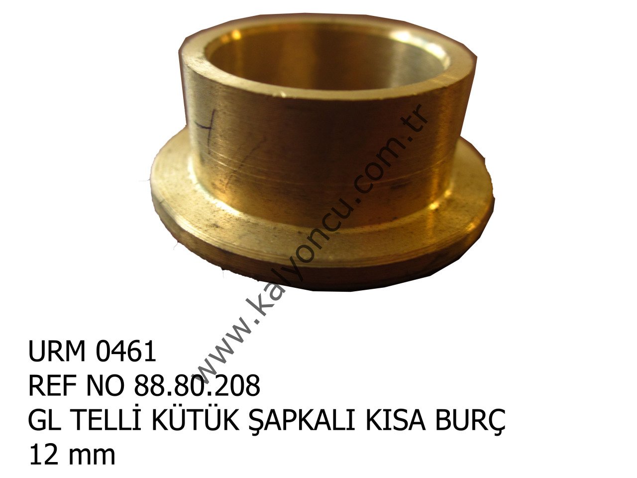 L Şapkalı Kısa Burç (12 Mm) Ür.No:0461