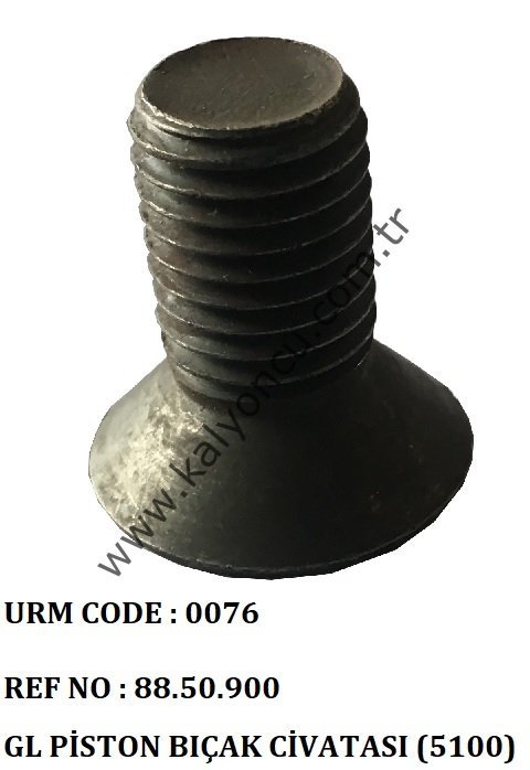 L Piston Bıçağı Civatası 5100 Ür.No:0076