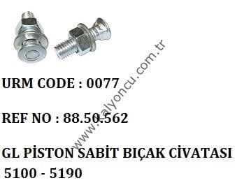 PİSTON SABİT BIÇAK CIVATASI *5190*
