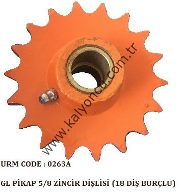 PİKAP 5/8 ZİNCİR DİŞLİSİ (18 Diş) BURÇLU *5190*