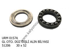 L Otomatik Dişli Alın Bilyası 51206 30x52 Ür.No:0157a
