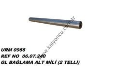 L Bağlama Sonsuz Vida Dişli Mili 18′lik (İki Telli) Ür.No:0965 Bağlama Alt Mili (İki Telli) Ür.No:0966