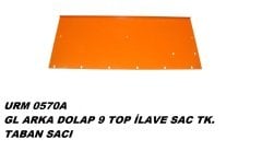 L Arka Dolap 9 Top İlave Sac Takımı Taban Sacı Ür.No:0570A