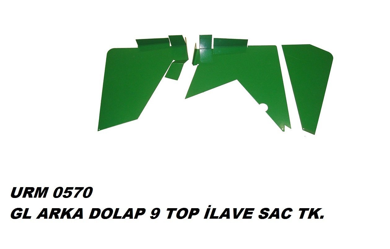 L Arka Dolap 9 Top İlave Sac Takımı Ür.No:0570