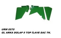 L Arka Dolap 9 Top İlave Sac Takımı Ür.No:0570