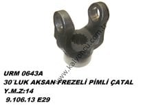 L 30′luk Aksan Frezeli Pimli Çatal Y.m. Z:14 Ür.No:0643A