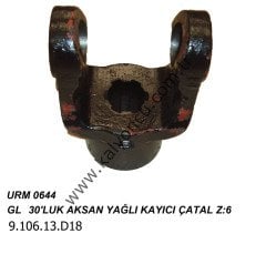 L 30′luk Aksan Yağlı Kayıcı Çatal Z:6 Ür.No:0644