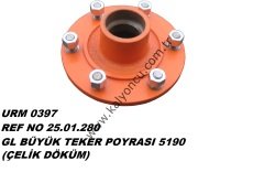 BÜYÜK TEKER PORYASI+BİJONLU (Çelik Döküm) *5190*
