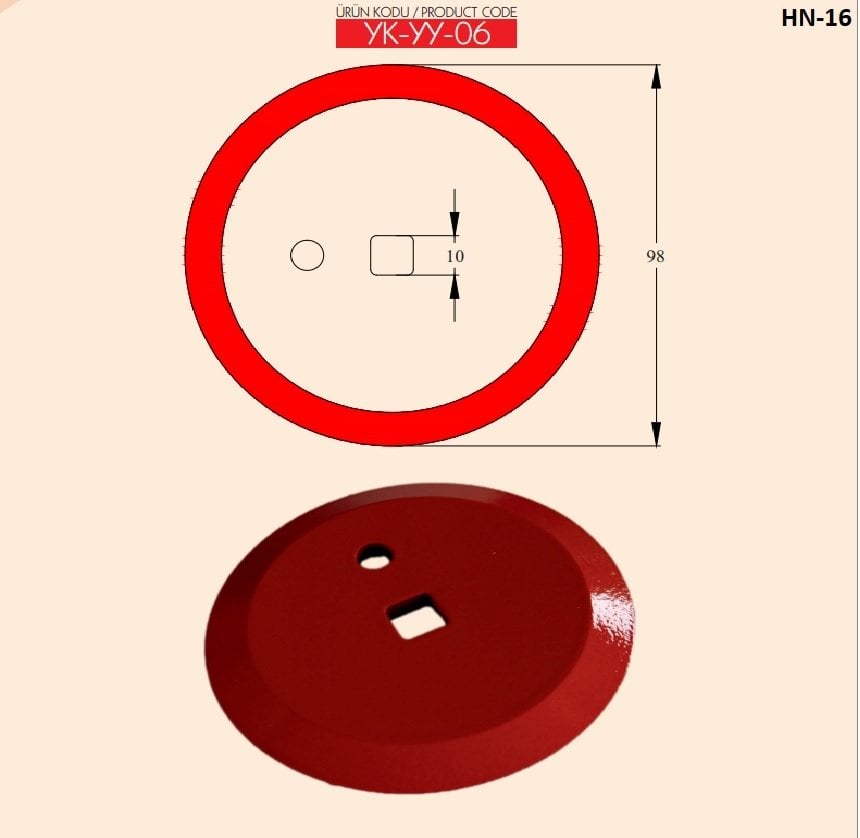 YEM KARMA BIÇAĞI ÖZSAN-DELEVAL-HN16
