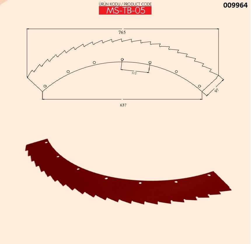 SIRA BAĞIMSIZ ALT TESTERE (4 LÜ TAKIM)- ÇELMAK