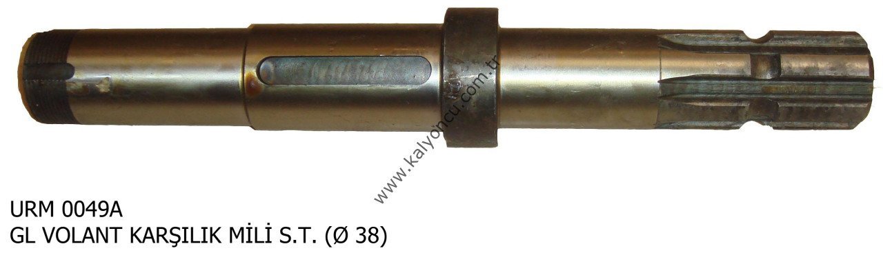 L Volant Karşılık Mili (S.T.) Çap 38 Farklı Ür.No:0049A