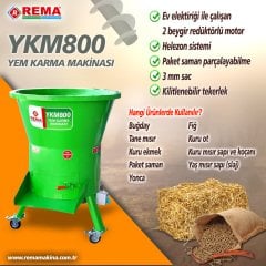 YEM KARMA MAKİNASI DİKEY 220V  REMA