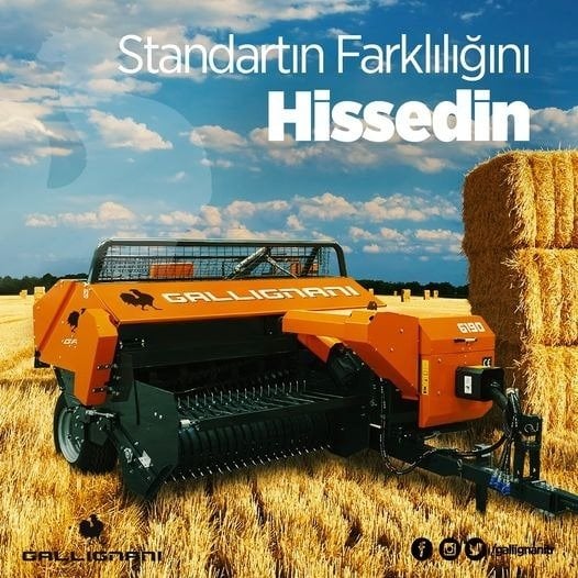 GALLIGNANİ-6190 3 İPLİ HAŞBAYLI BALYA MAKİNASI (150cm)