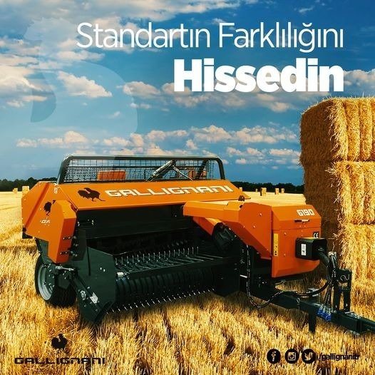 GALLIGNANİ-6190 3 İPLİ HAŞBAYLI BALYA MAKİNASI (150cm)