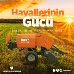 BİÇER ARKASI BALYA MAKİNESİ - BALEX İNLİNE( HAMMER ) 3 İPLİ HAŞBAYSIZ