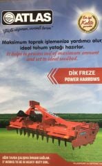 3000-STANDART DİK FREZE DOLU MERDANELİ  - ATLAS3000-DF