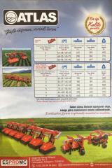 4 LÜ FREZELİ ARA ÇAPA MAKİNASI AYÇİÇEK (48 CM TAM ÜNİTE) - ATLAS-FCAY04