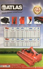 2150 BAHÇE TİPİ HİDROLİK KAYDIRMALI ROTOVATÖR  *ATLAS*