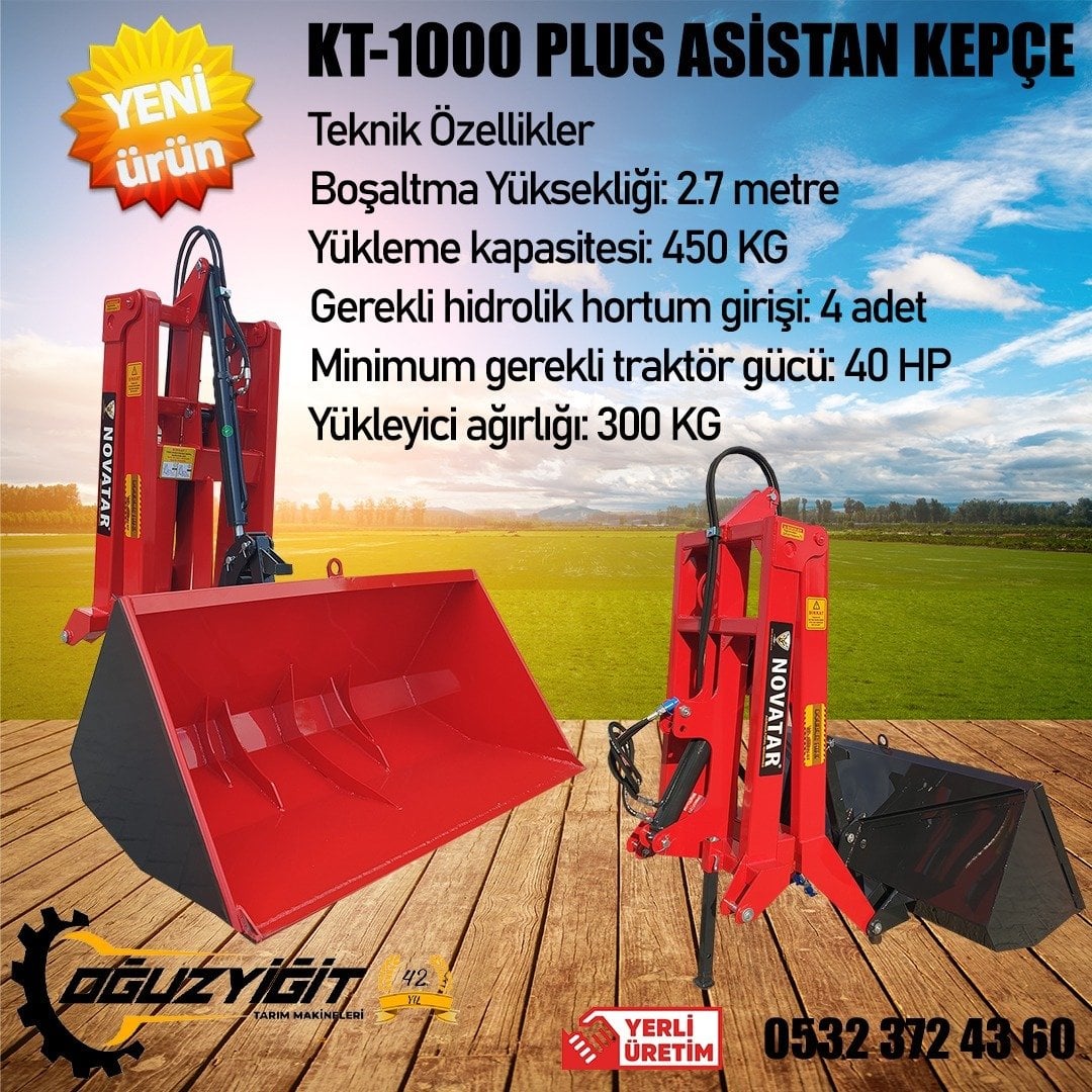 KT-1000 150 CM TOPRAK KOVALI ASİSTAN KEPÇE