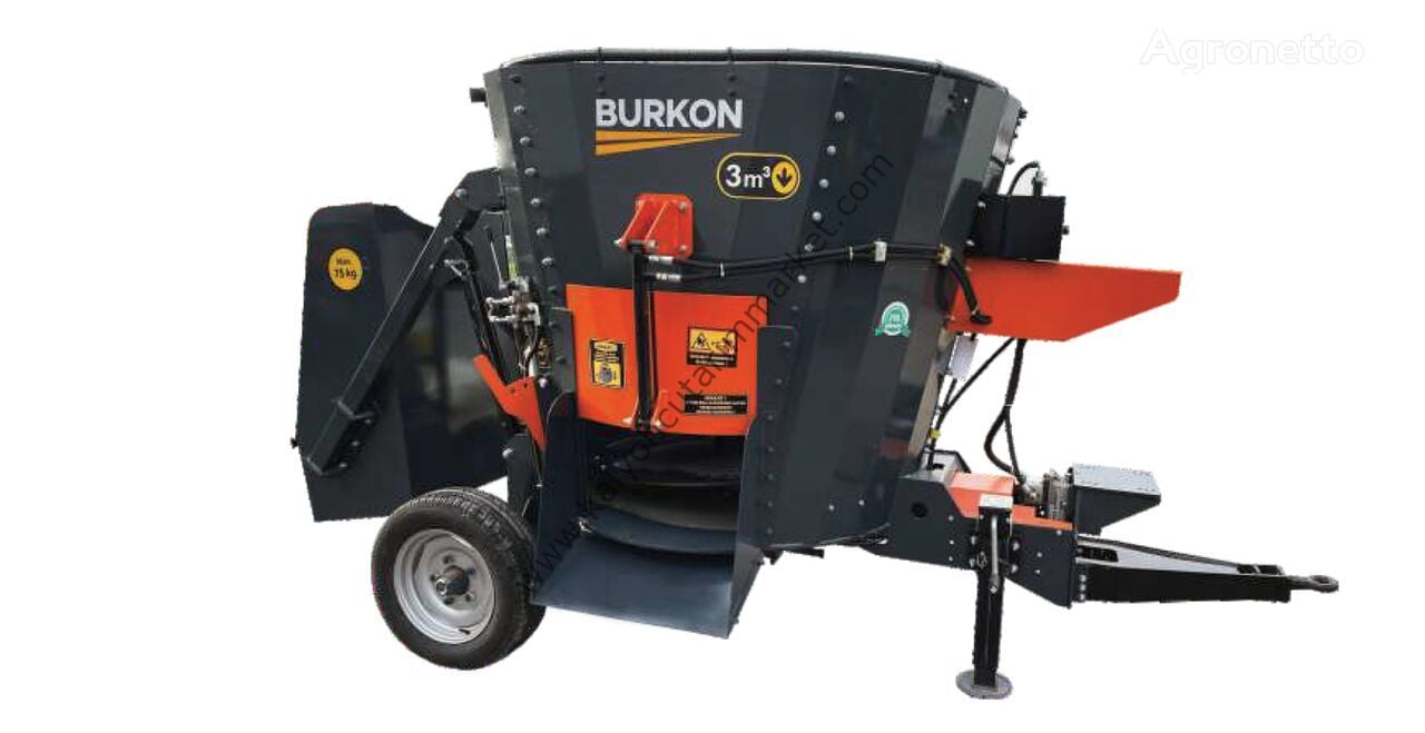 3M³ ÇEKİLİR YEM KARMA MAKİNESİ -BURKON