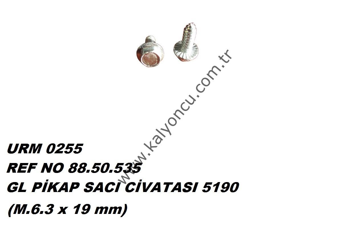 L Pikap Sacı Civatası 5190 Ür.No:0255