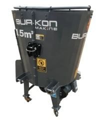 1,5 m³ ELEKTRİKLİ+ŞAFTLI YEM KARMA MAKİNASI DİKEY *BURKON*