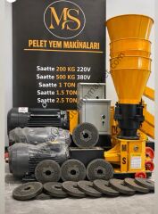 YEM PELET MAKİNESİ-7.5 kW-380V (Saatte 500kg)